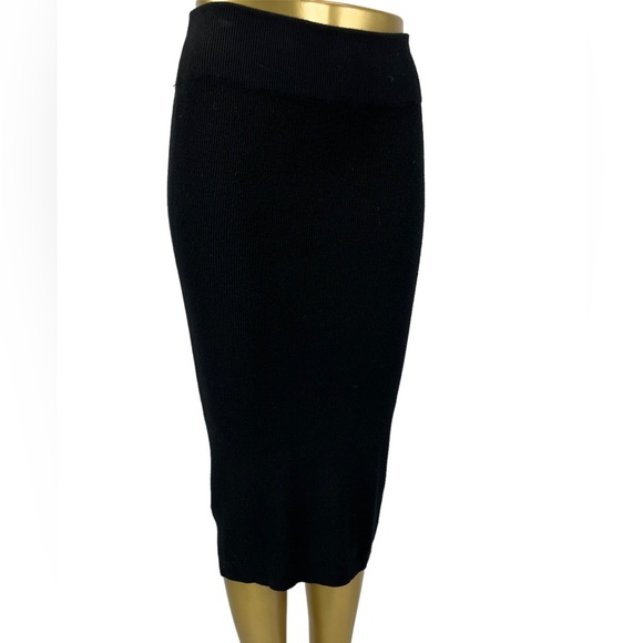 Express Skirts Express Black Knit Midi Skirt Size M Poshmark